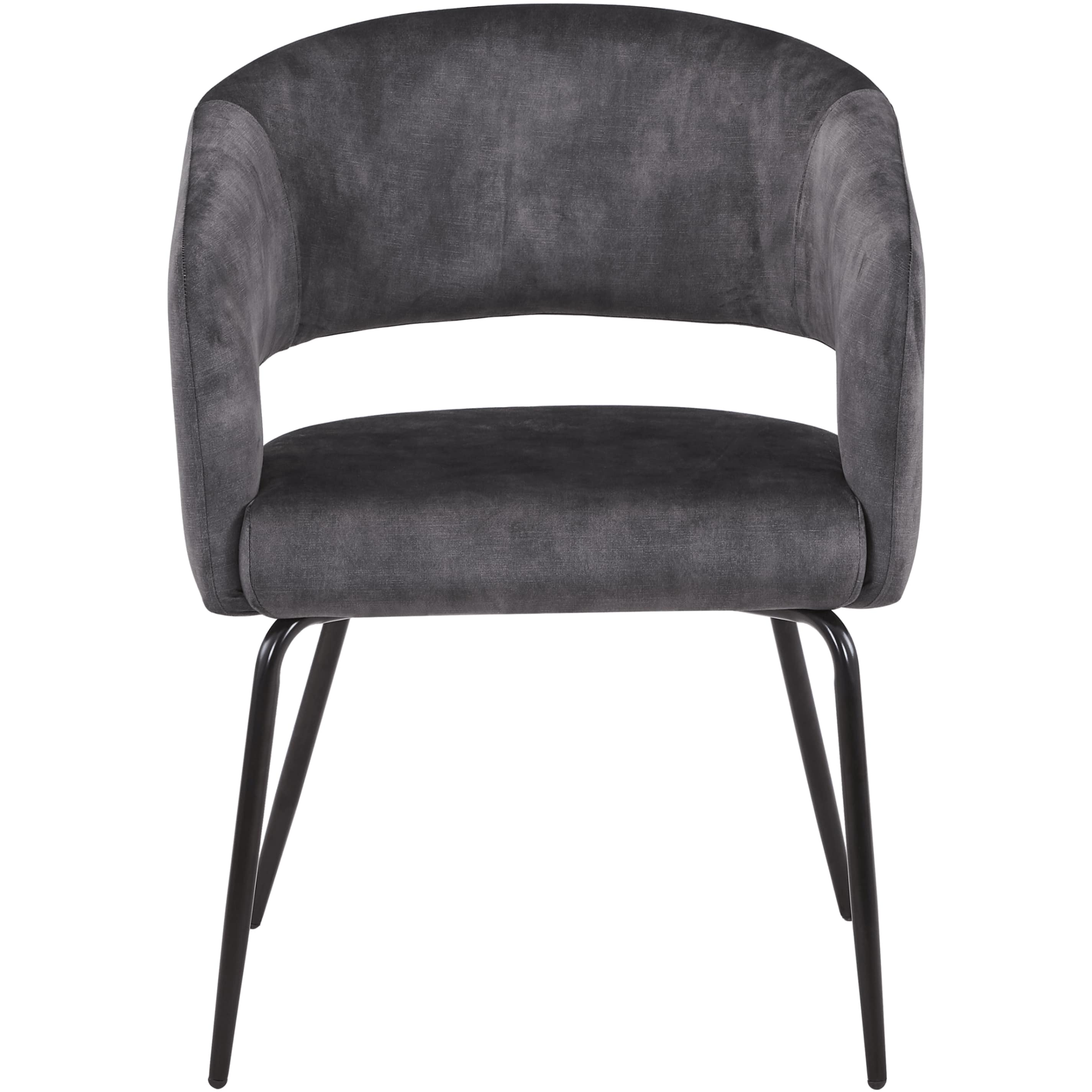 Verve 5-Piece Dining Set with 36" Round Dining Table in Black MDF Top and 4 Dining Chairs Upholstered in Velvet/LeatherThis 5-piece dining set includes a stylish 36" round table with a sleek black MDF top and 4 comfortable dining chairs upholstered in a l