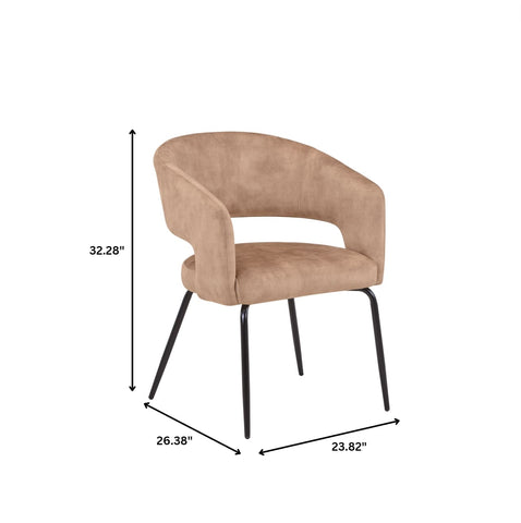Verve 5-Piece Dining Set with 36" Round Dining Table in Black MDF Top and 4 Dining Chairs Upholstered in Velvet/LeatherThis 5-piece dining set includes a stylish 36" round table with a sleek black MDF top and 4 comfortable dining chairs upholstered in a l