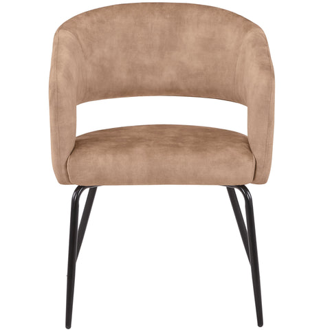 Verve 5-Piece Dining Set with 36" Round Dining Table in Black MDF Top and 4 Dining Chairs Upholstered in Velvet/LeatherThis 5-piece dining set includes a stylish 36" round table with a sleek black MDF top and 4 comfortable dining chairs upholstered in a l