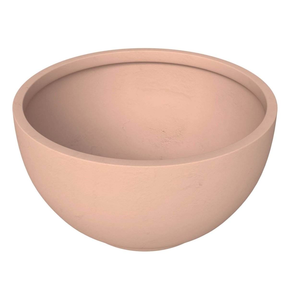 Grove Modern Fiberstone Round Planter Weather Resistant Design Plant Pot