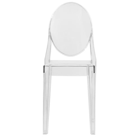 Marion Modern Transparent Acrylic Dining Chair, Set of 2