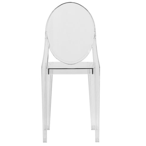 Marion Modern Transparent Acrylic Dining Chair, Set of 2