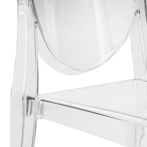 Marion Modern Transparent Acrylic Dining Chair, Set of 2