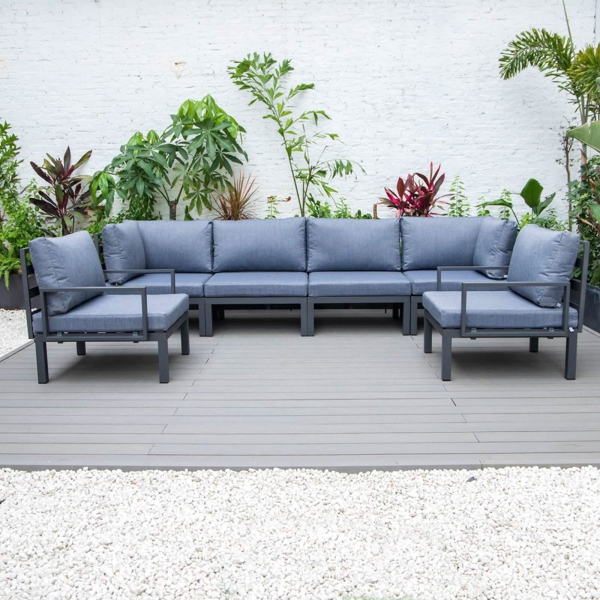 Hamilton 6 - Piece Aluminum Patio Conversation Set With Cushions