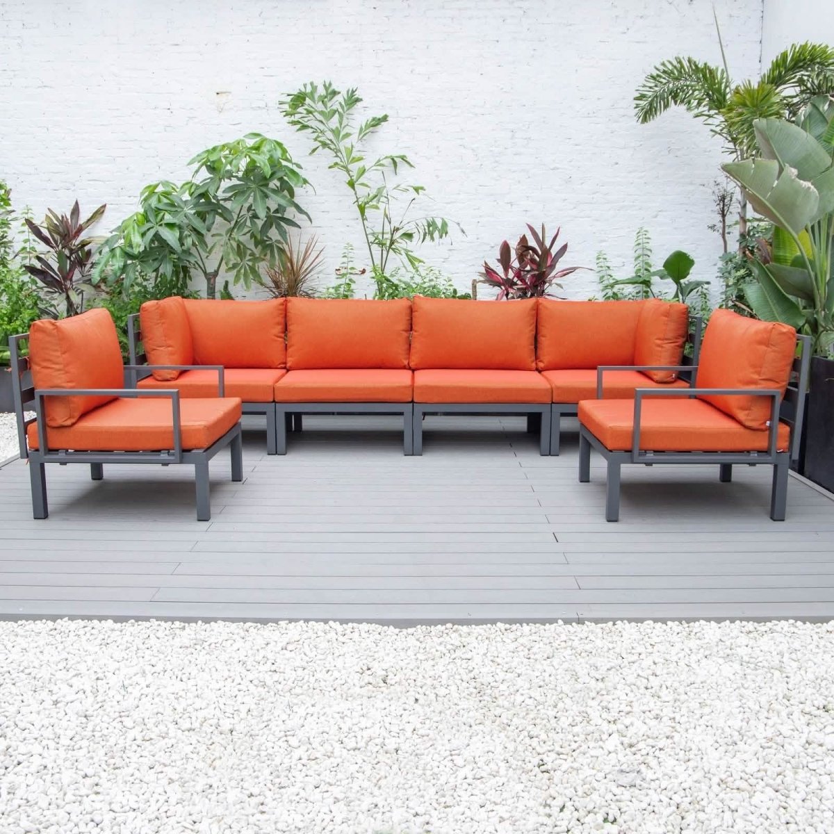 Hamilton 6 - Piece Aluminum Patio Conversation Set With Cushions