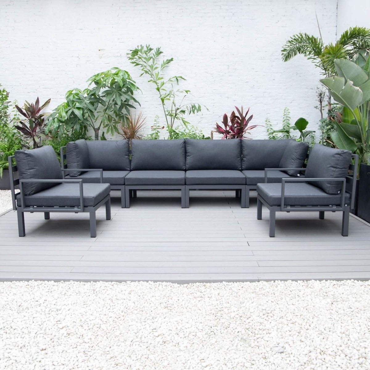 Hamilton 6 - Piece Aluminum Patio Conversation Set With Cushions