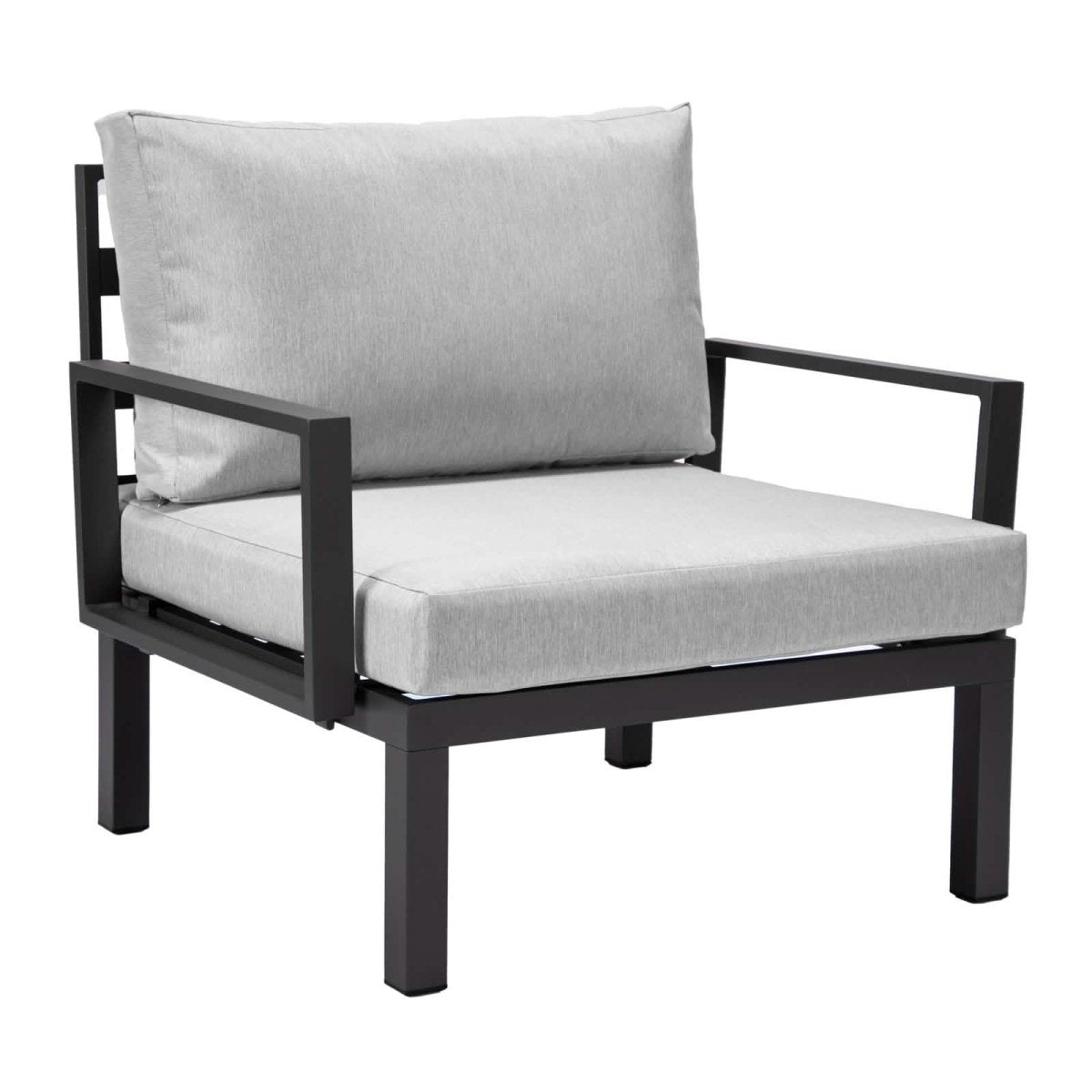 Hamilton 7 - Piece Aluminum Patio Conversation Set With Fire Pit Table And Cushions