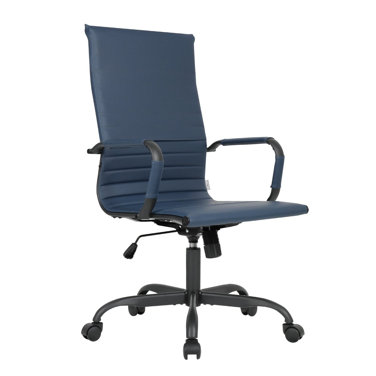 Harris High‑Back Leather Office Chair | Adjustable Swivel | LeisureMod