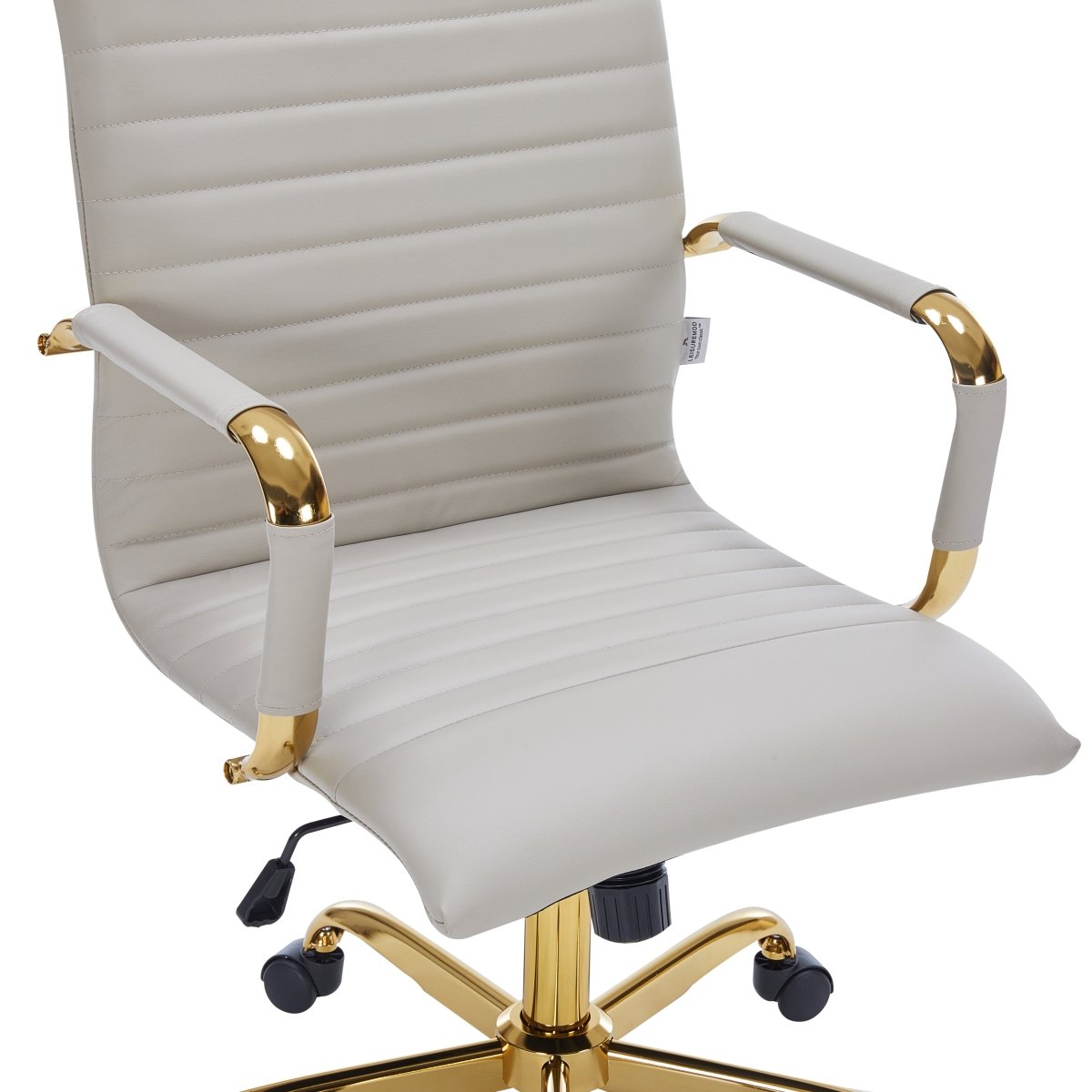 Harris Leather High - Back Adjustable Office Conference Chair with Armrests