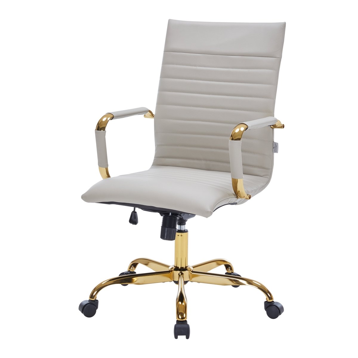 Harris Leather High - Back Adjustable Office Conference Chair with Armrests