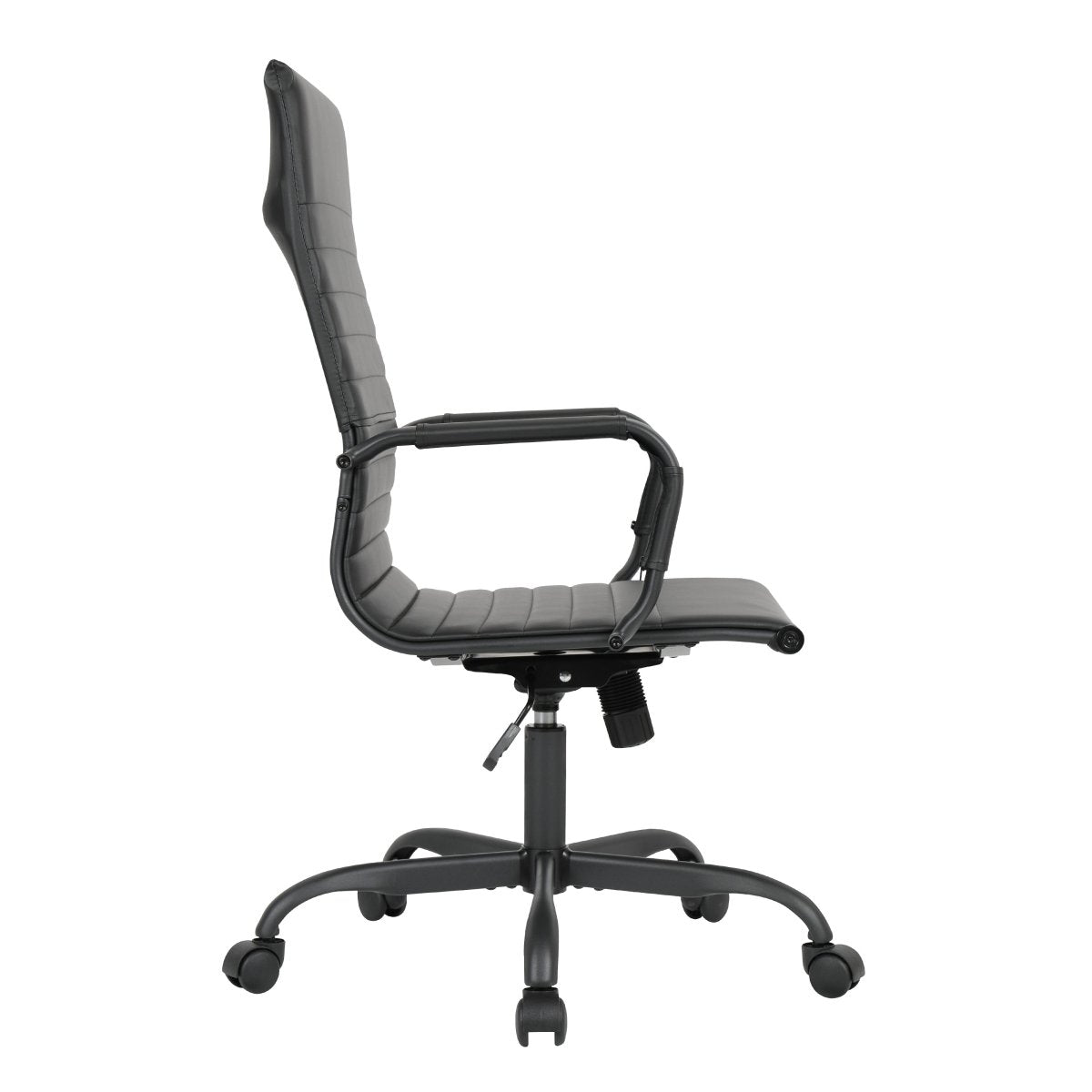 Harris Leather High - Back Adjustable Office Conference Chair with Armrests
