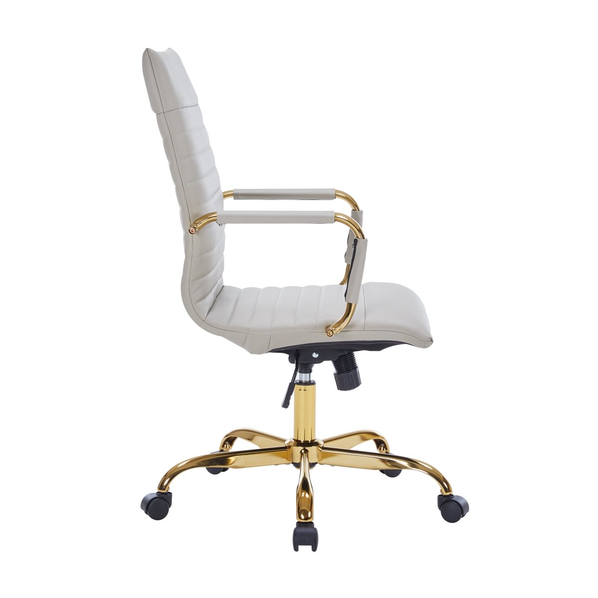Harris Leather High - Back Adjustable Office Conference Chair with Armrests