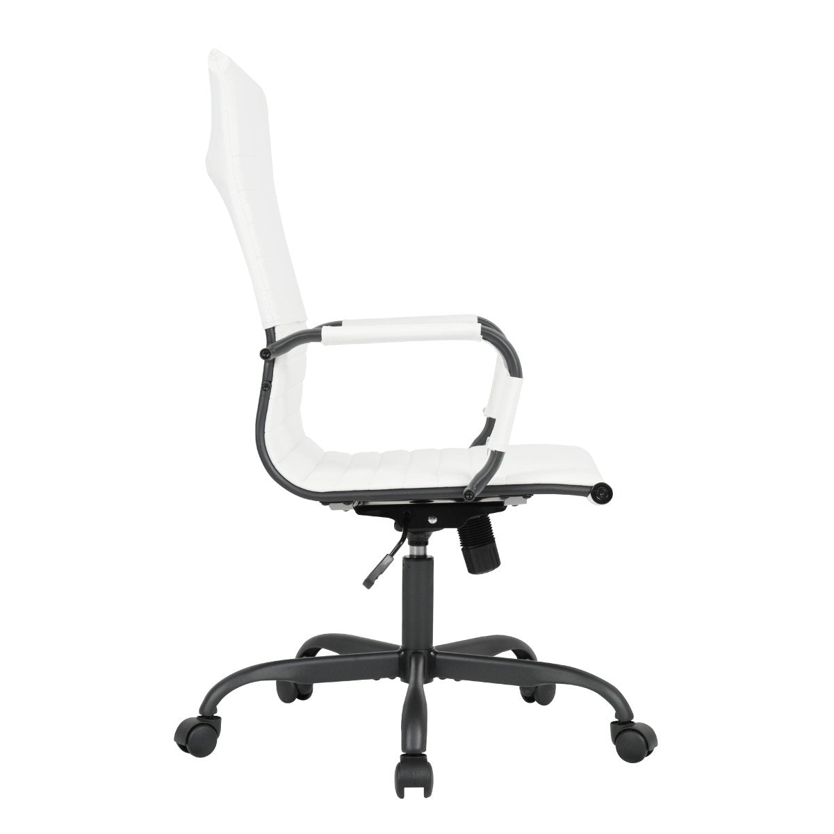 Harris Leather High - Back Adjustable Office Conference Chair with Armrests