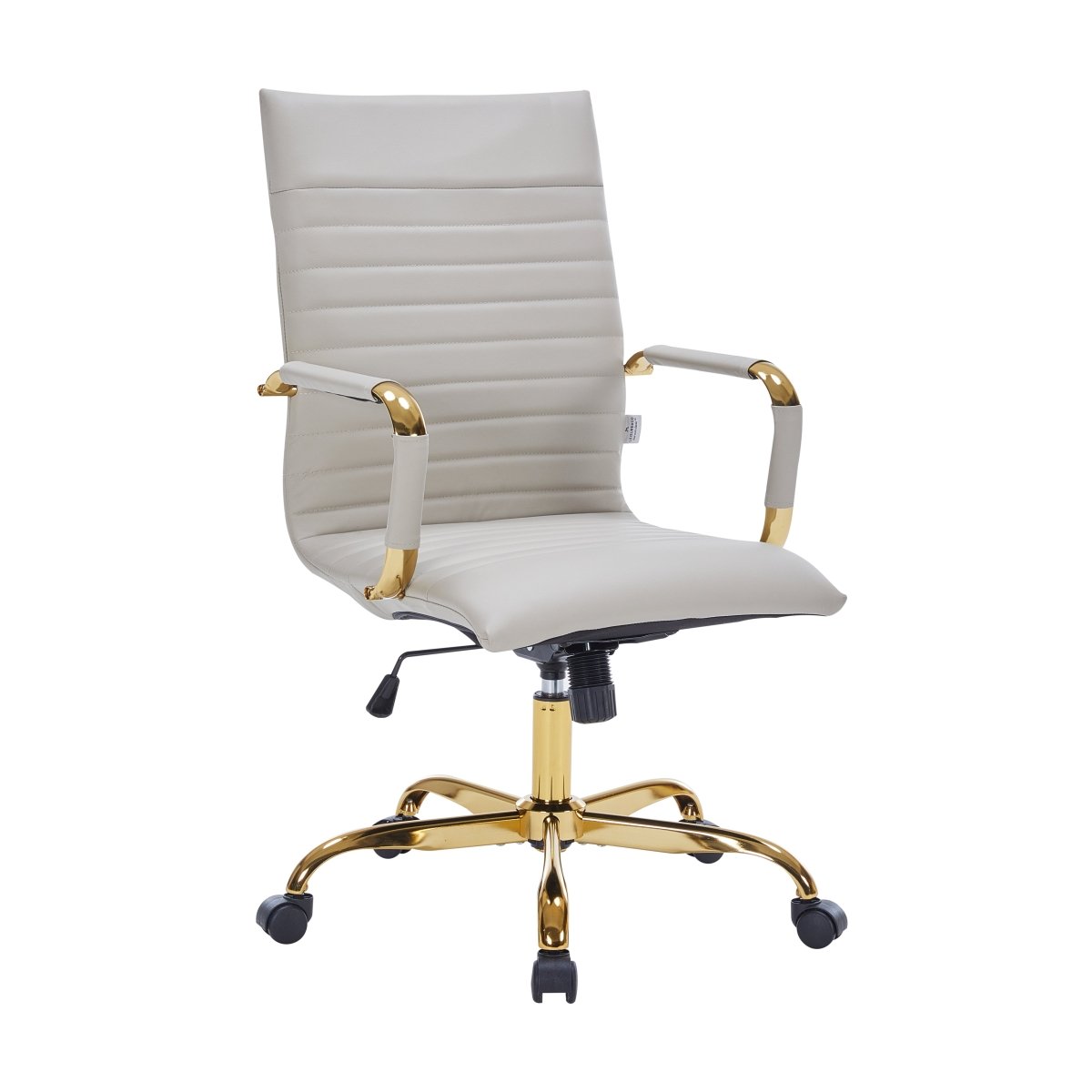 Harris Leather High - Back Adjustable Office Conference Chair with Armrests