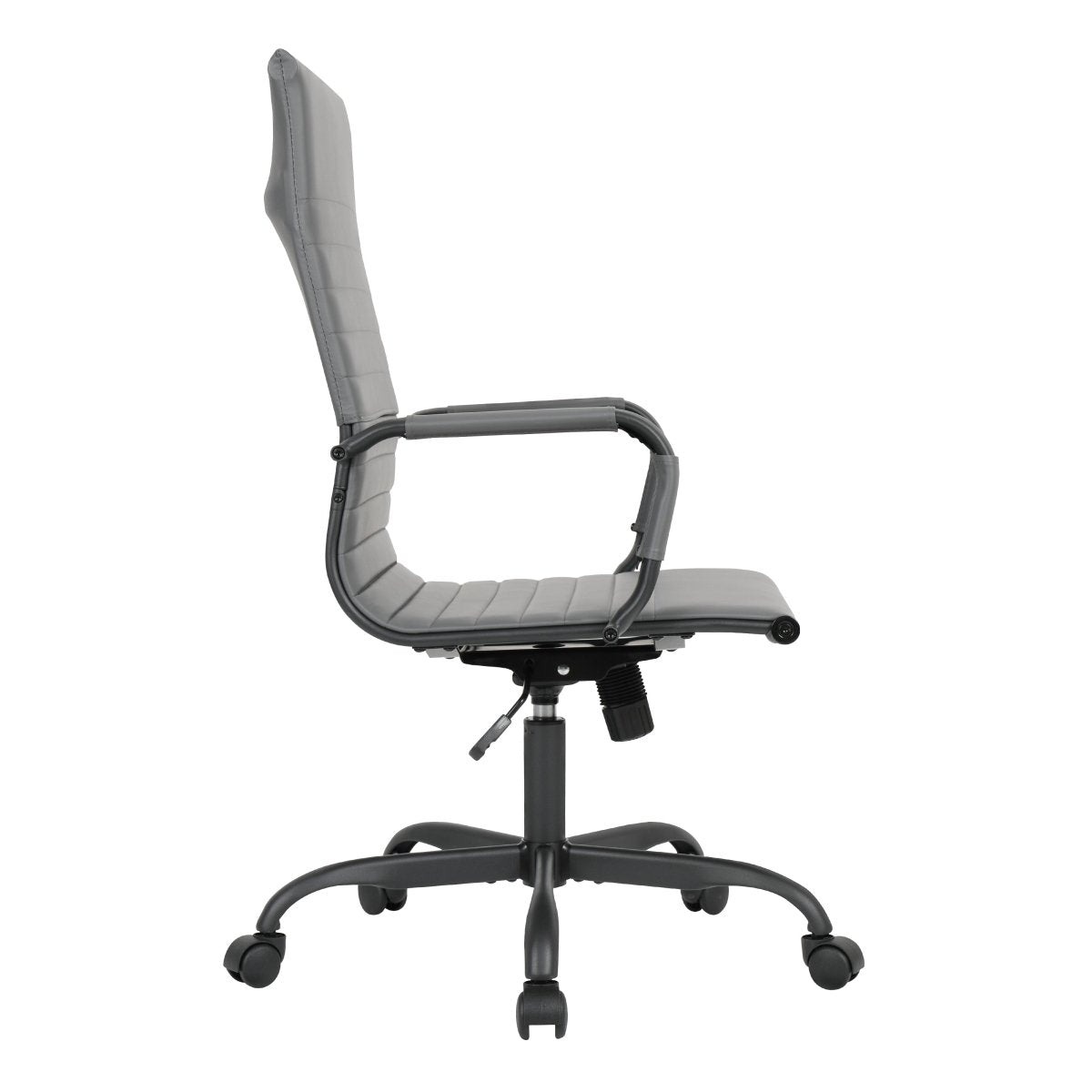 Harris Leather High - Back Adjustable Office Conference Chair with Armrests