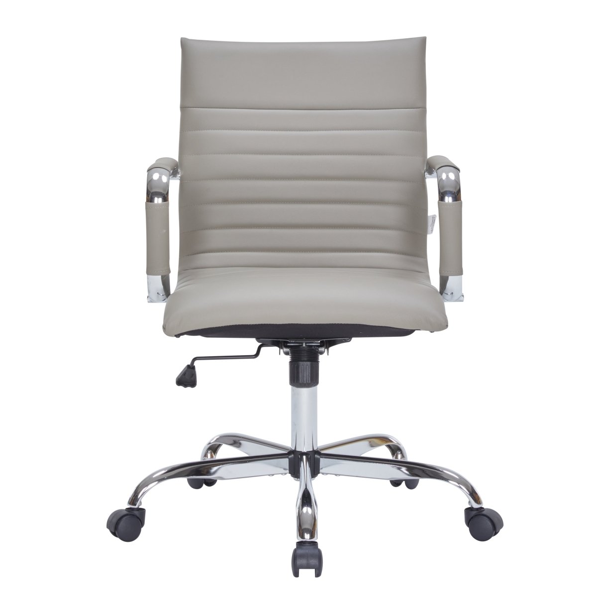 Harris Mid - Back Leather Adjustable Office Conference Chair with Armrests