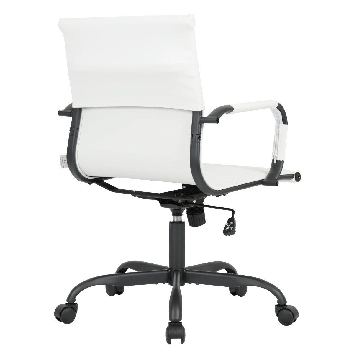 Harris Mid - Back Leather Adjustable Office Conference Chair with Armrests