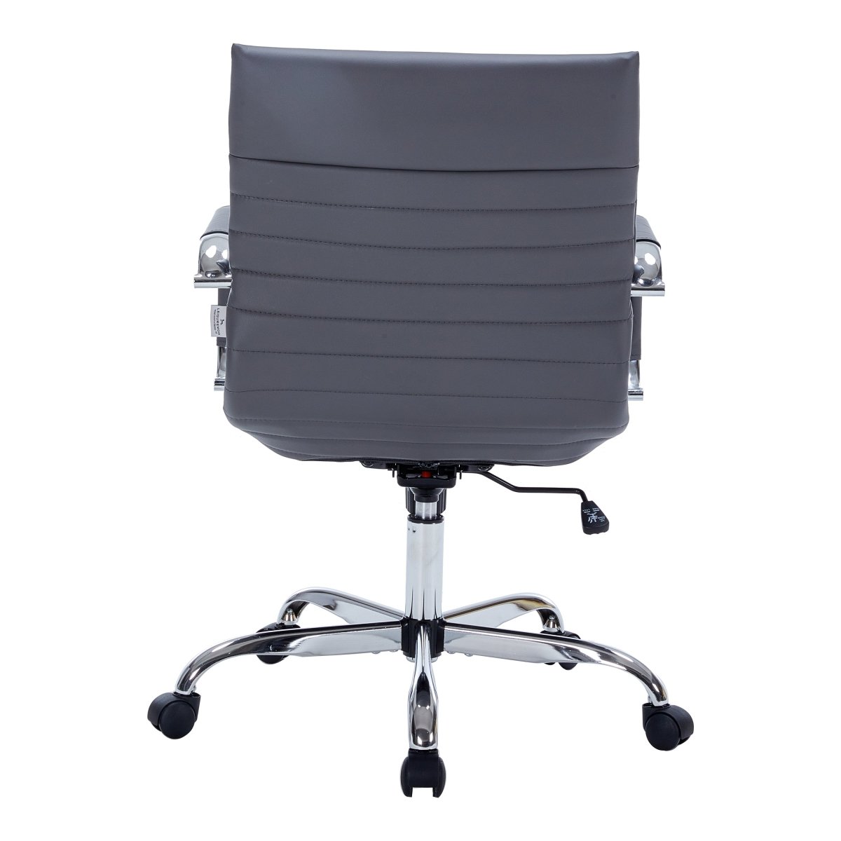 Harris Mid - Back Leather Adjustable Office Conference Chair with Armrests