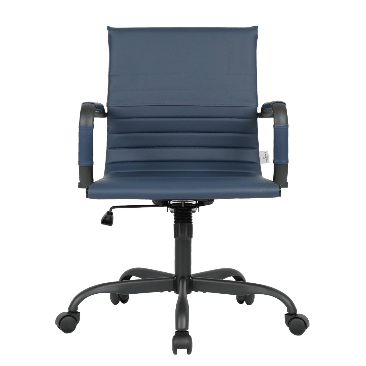 Harris Mid - Back Leather Adjustable Office Conference Chair with Armrests