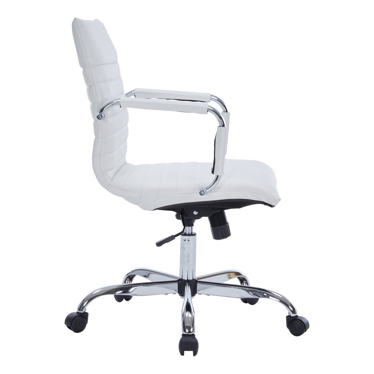 Harris Mid - Back Leather Adjustable Office Conference Chair with Armrests