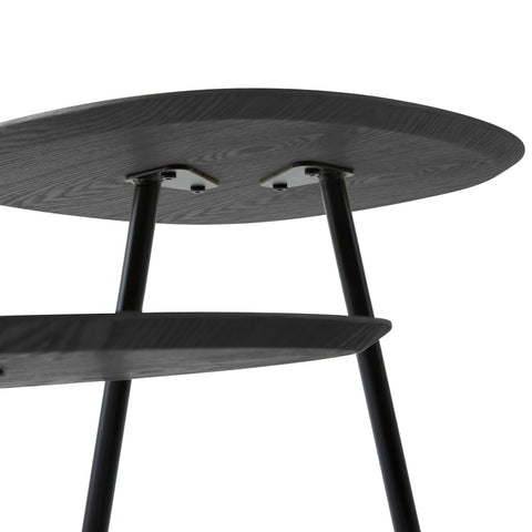 LeisureMod Hazelton Multi-Top End Tables with Manufactured Wood Top and Powder Coated Steel Frame