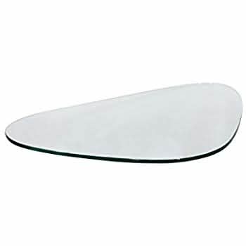 Imperial Modern Triangle Coffee Table Glass Top Leisuremod