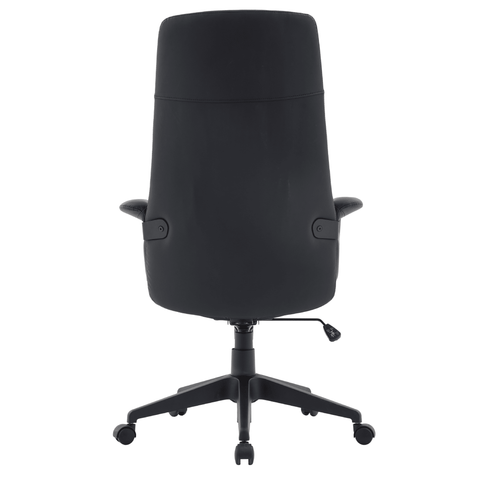 Inifini High-Back Leather Ergonomic Office Chair With Lumbar Support, Adjustable Hight and Swivel