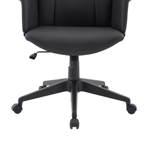 Inifini High-Back Leather Ergonomic Office Chair With Lumbar Support, Adjustable Hight and Swivel