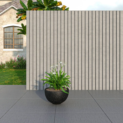 Iris Modern Round Planter Pot in Fiberstone and Clay Weather Resistant Design