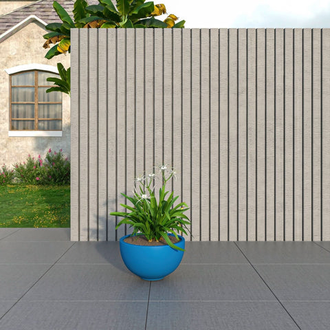 Iris Modern Round Planter Pot in Fiberstone and Clay Weather Resistant Design