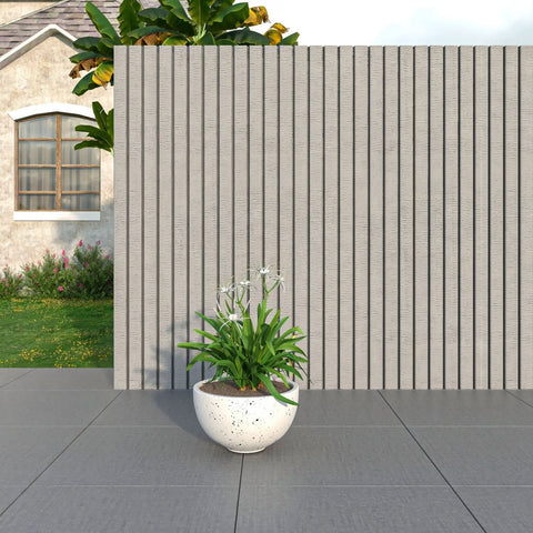 Iris Modern Round Planter Pot in Fiberstone and Clay Weather Resistant Design