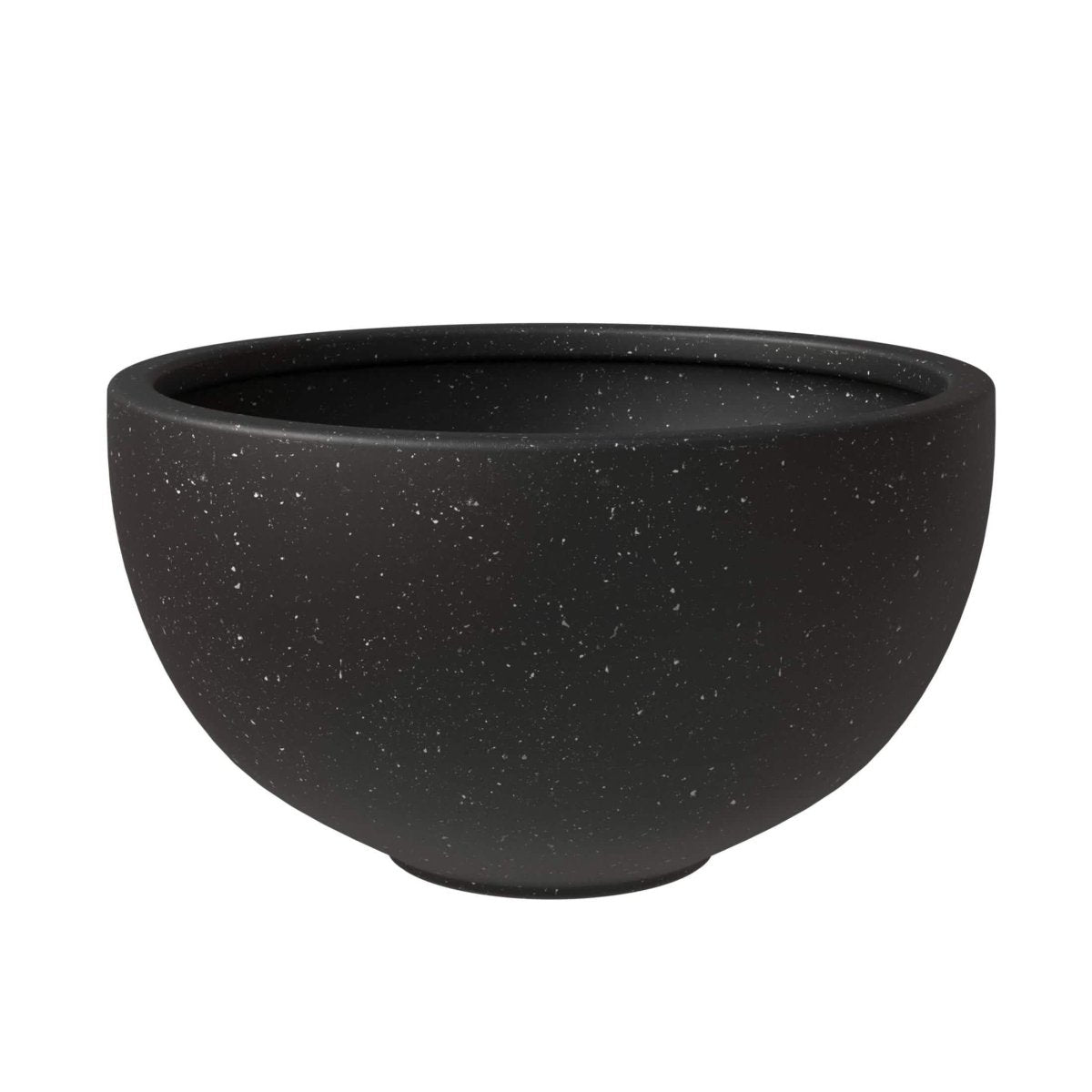 Iris Modern 3 - Piece Round Planter Pot Set in Fiberstone and Clay Weather Resistant Design
