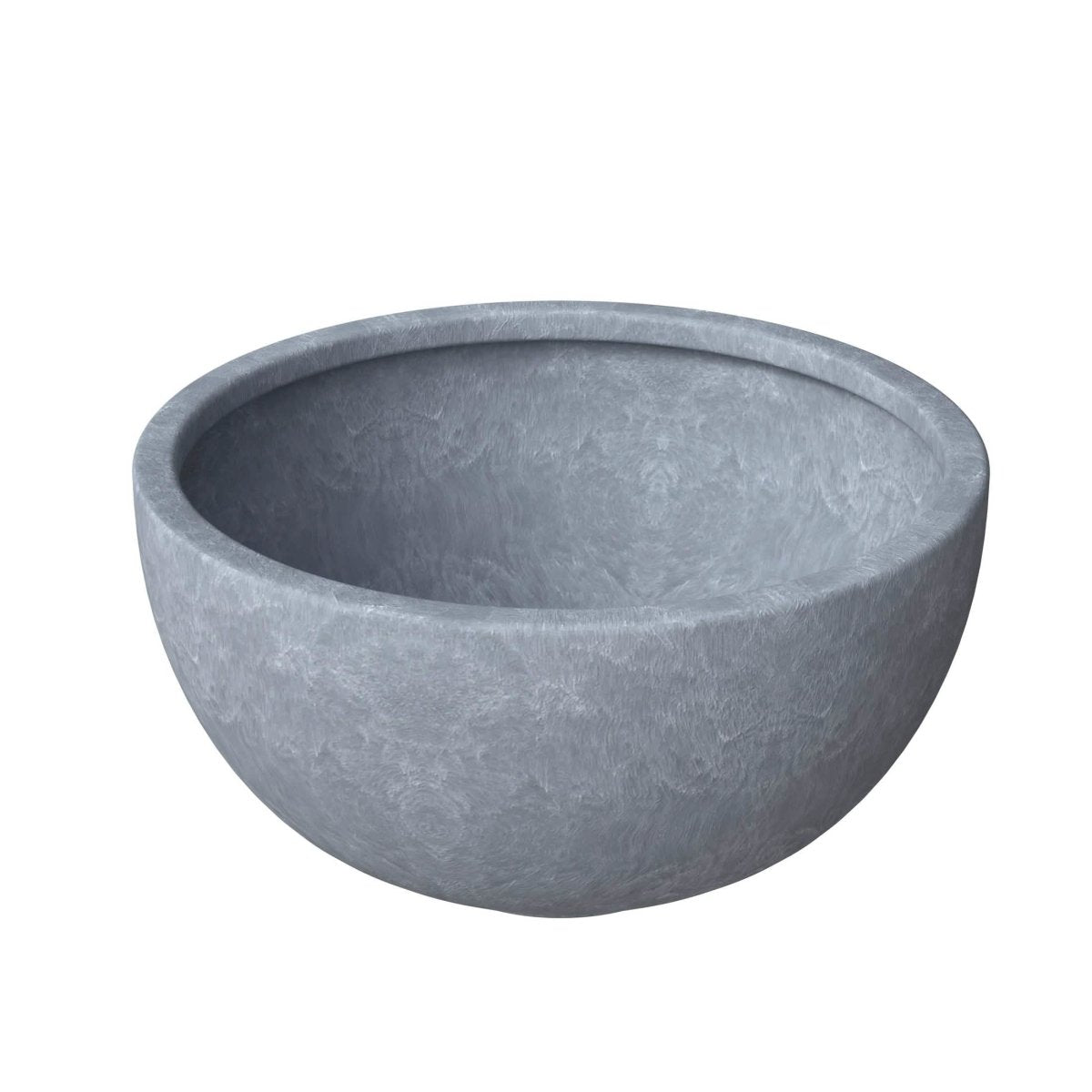 Iris Modern 3 - Piece Round Planter Pot Set in Fiberstone and Clay Weather Resistant Design