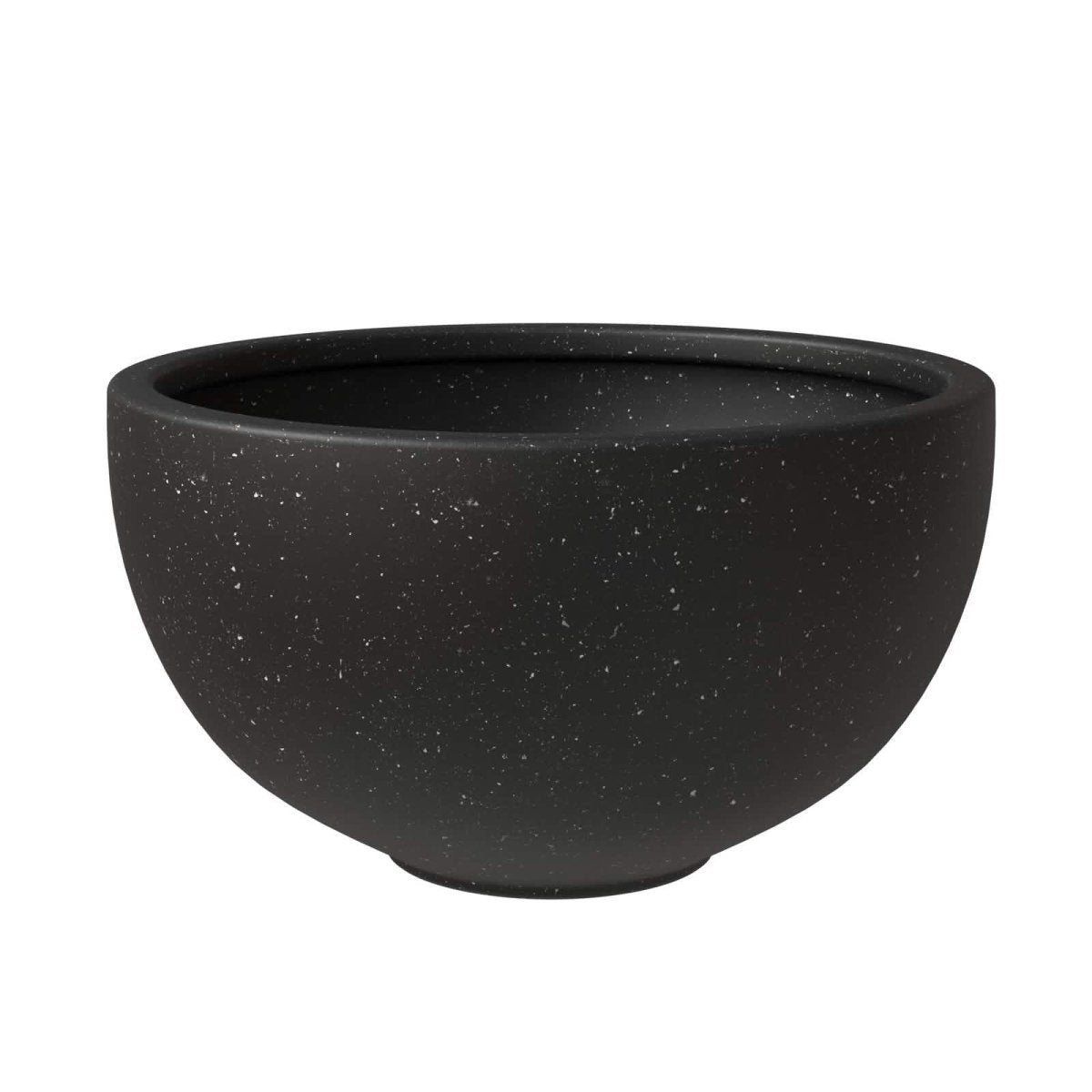 Iris Modern Round Planter Pot in Fiberstone and Clay Weather Resistant Design