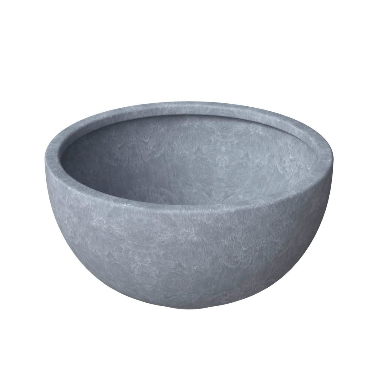 Iris Modern Round Planter Pot in Fiberstone and Clay Weather Resistant Design