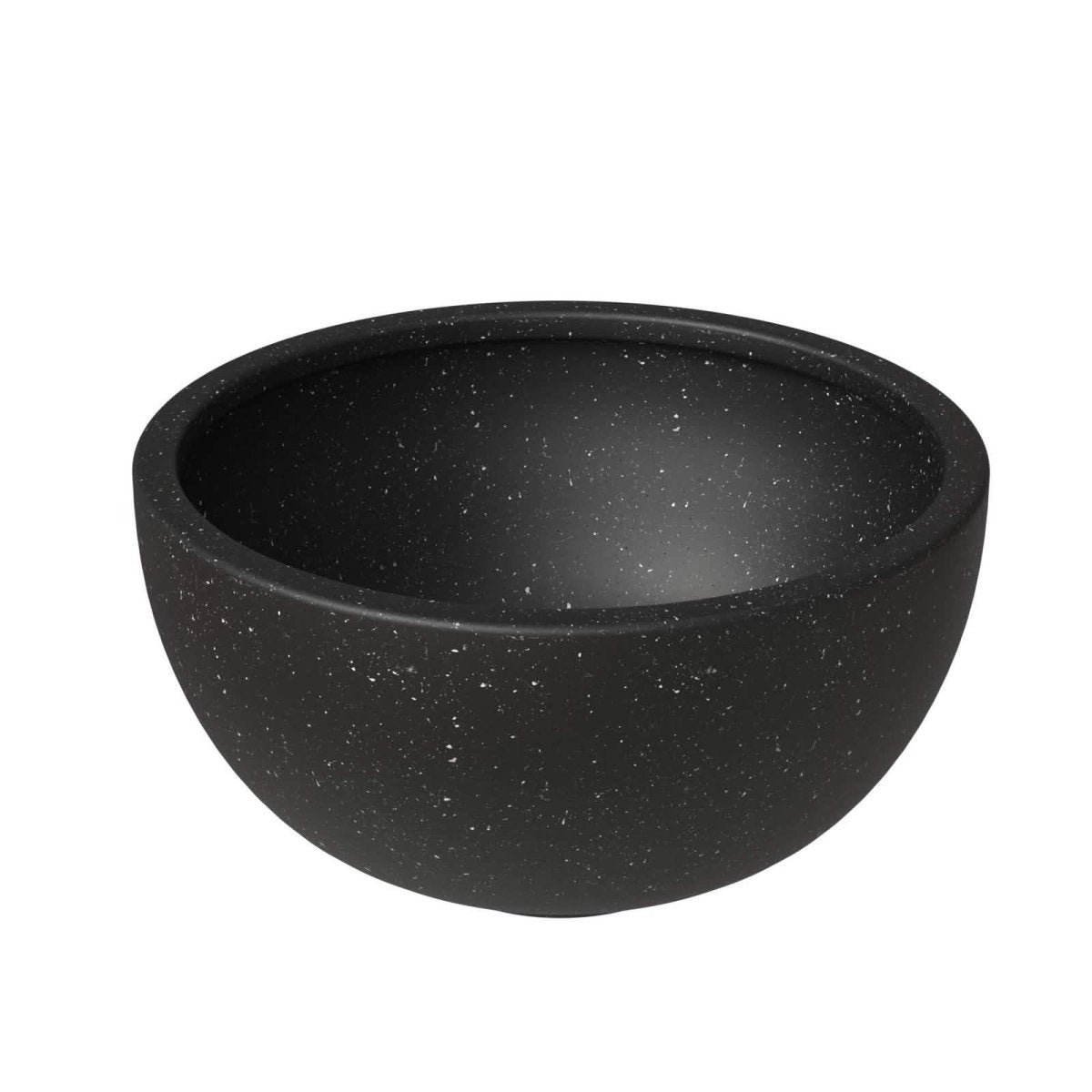 Iris Modern Round Planter Pot in Fiberstone and Clay Weather Resistant Design