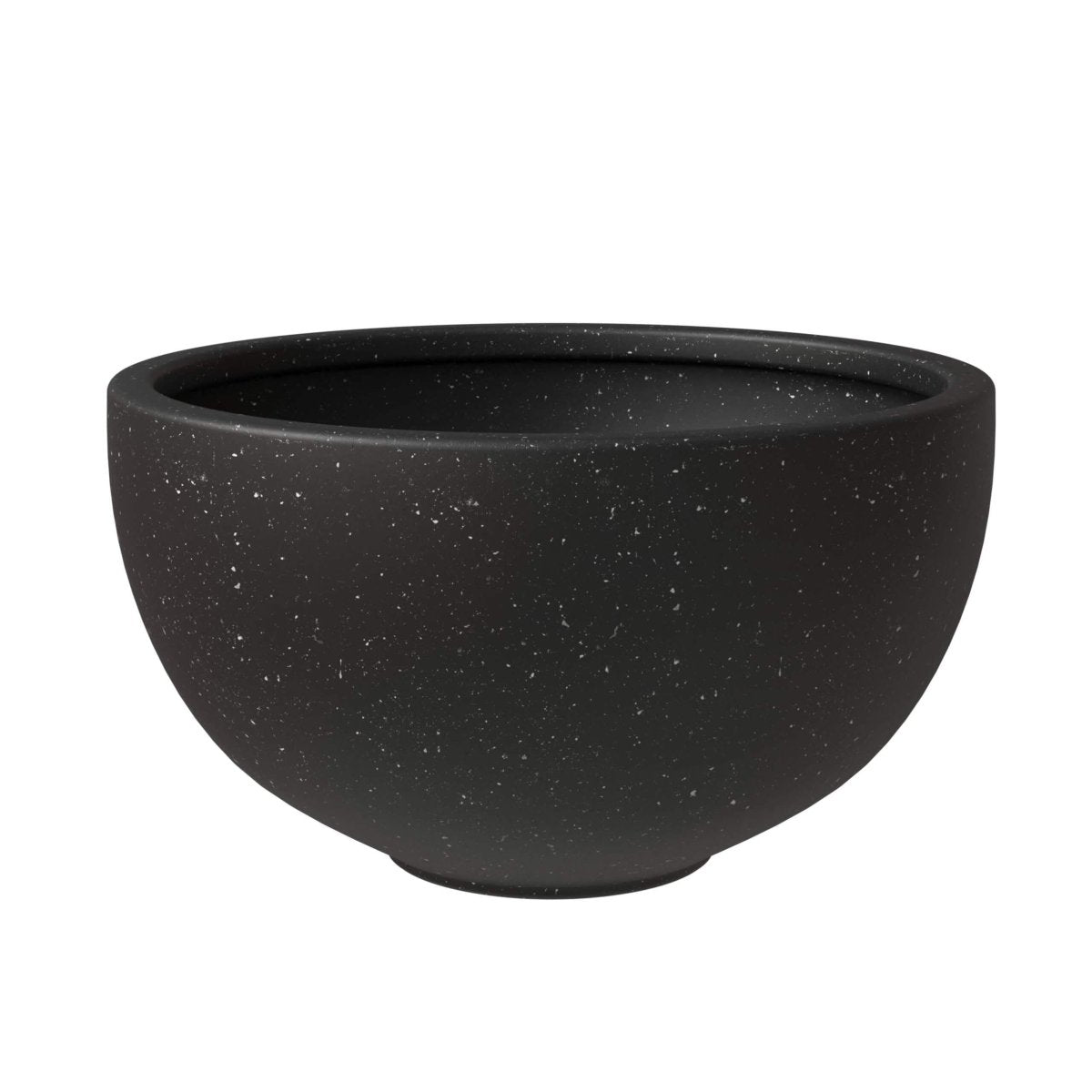 Iris Modern Round Planter Pot in Fiberstone and Clay Weather Resistant Design