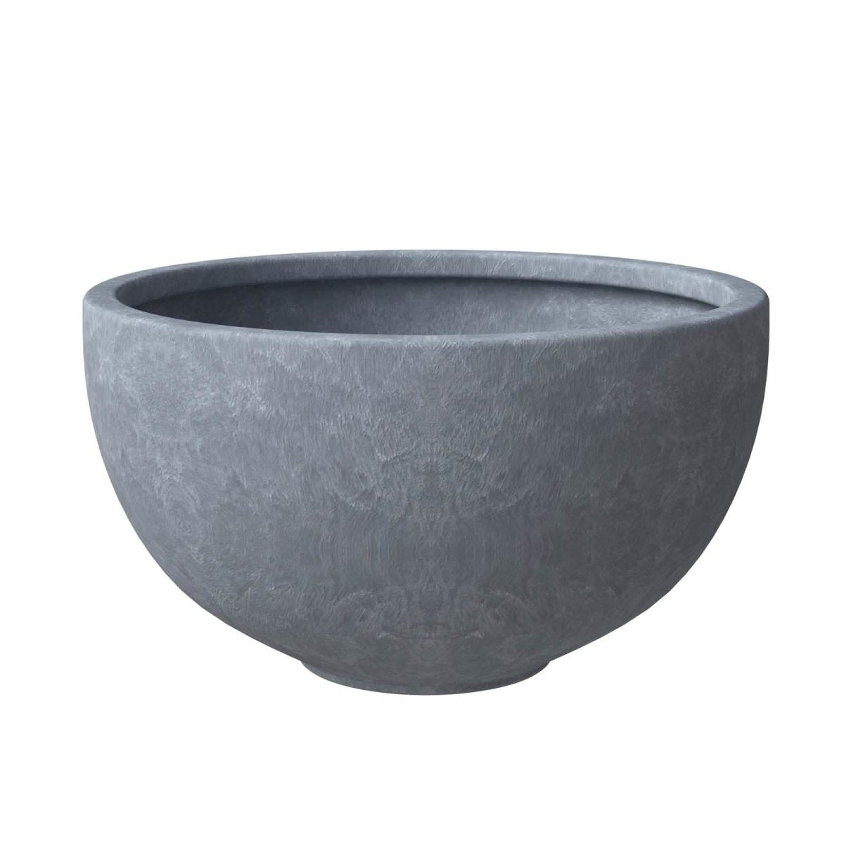 Iris Modern Round Planter Pot in Fiberstone and Clay Weather Resistant Design