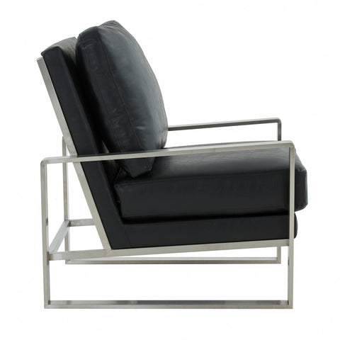 Jefferson Accent Armchair with Upholstered and Gold/Silver Metal Frame