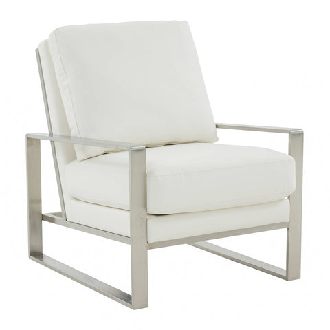 Jefferson Accent Armchair with Upholstered and Gold/Silver Metal Frame