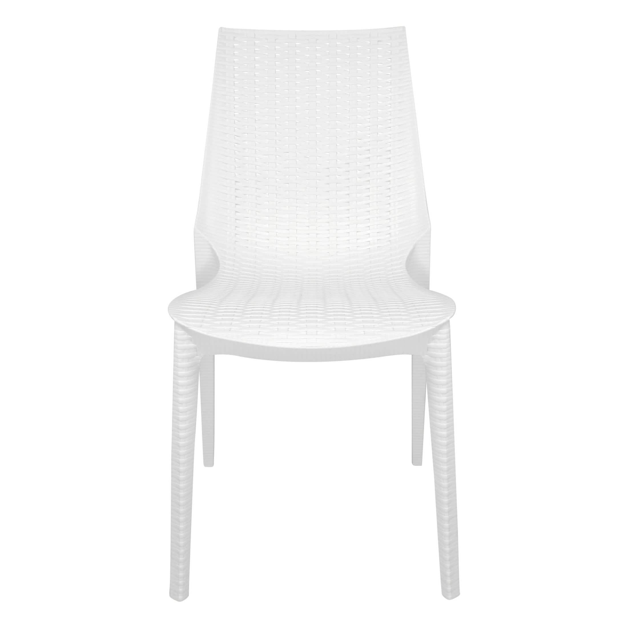 Kent Mid-Century 7-Piece Outdoor Dining Set: 4 Side Chairs & 2 Armchairs