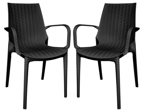 Kent Outdoor Dining Arm Chair Set of 2