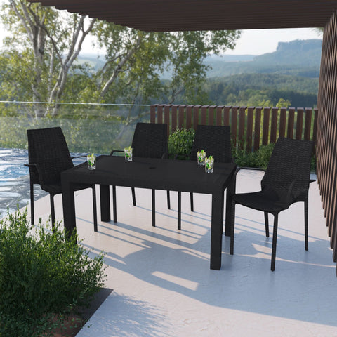 Kent Outdoor Dining Arm Chair Set of 4