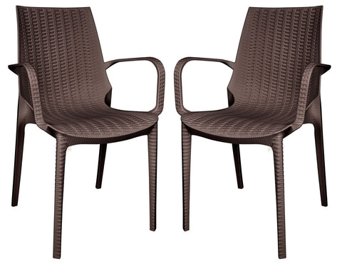Kent Outdoor Dining Arm Chair Set of 2