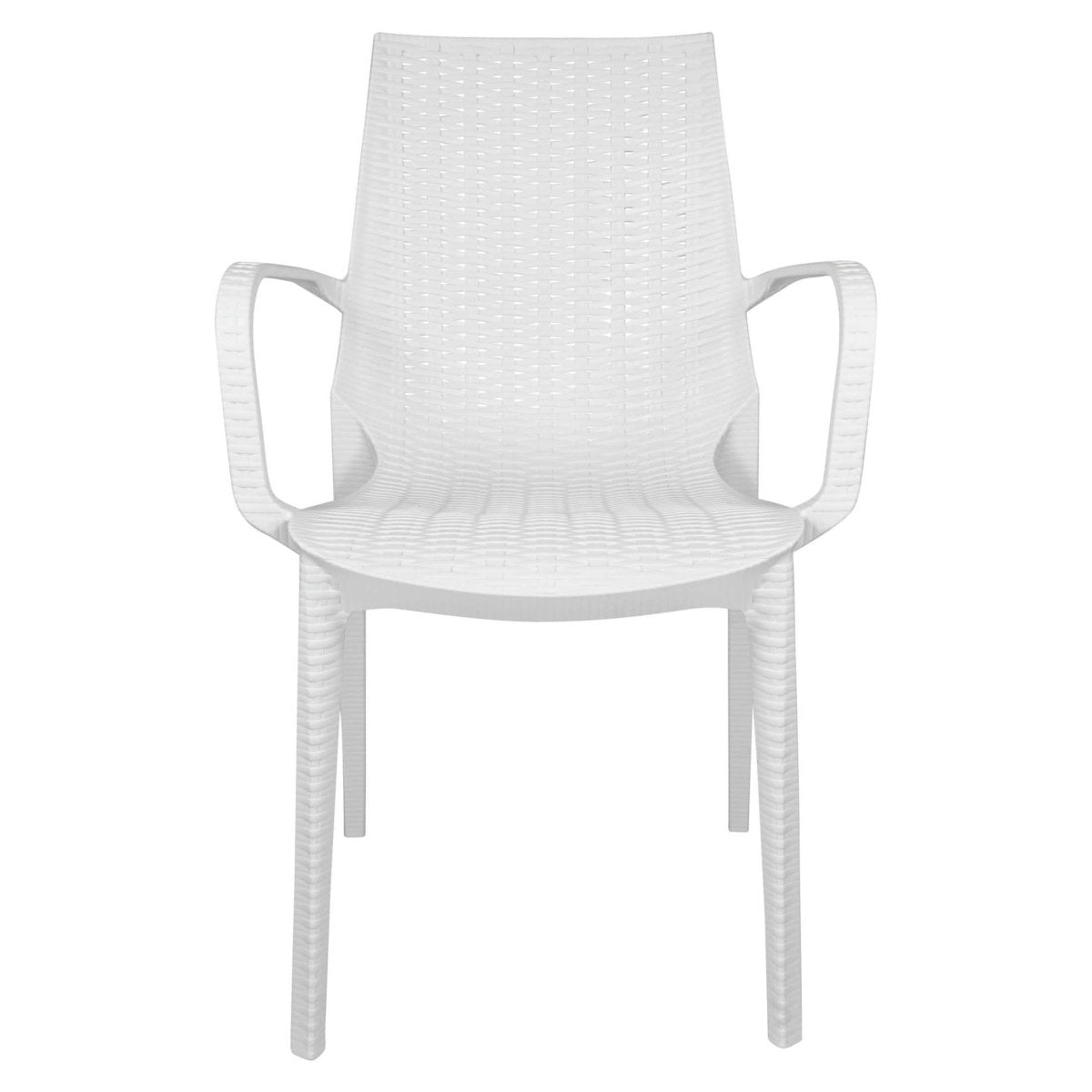Kent Mid - Century 7 - Piece Outdoor Dining Set: 4 Side Chairs & 2 Armchairs
