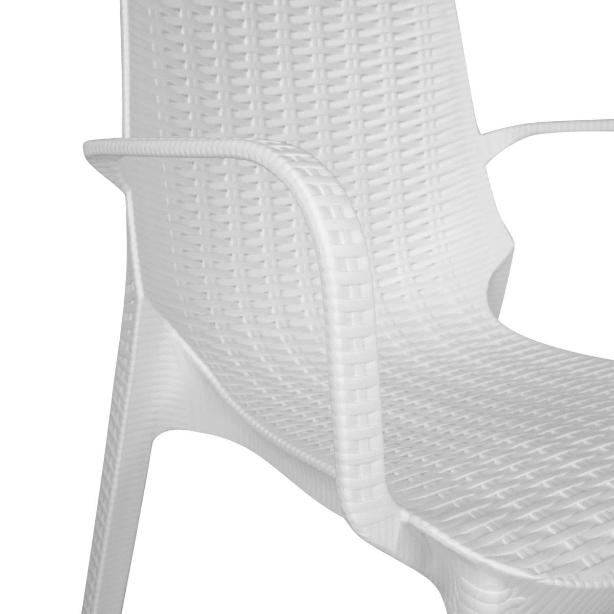 Kent Modern Indoor Outdoor Patio Stackable Dining Arm Chair