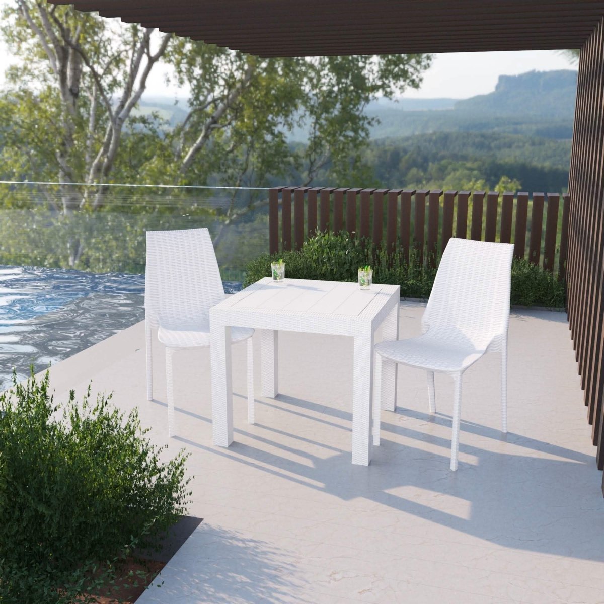 Kent Patio Outdoor Dining Chair Weave Design in Polypropylene