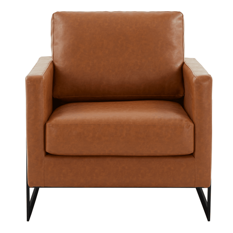 Lincoln Modern Upholstered in Fabric Accent Armchair With Gold/Black/White Metal Frame
