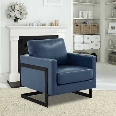 Lincoln Modern Upholstered in Fabric Accent Armchair With Gold/Black/White Metal Frame