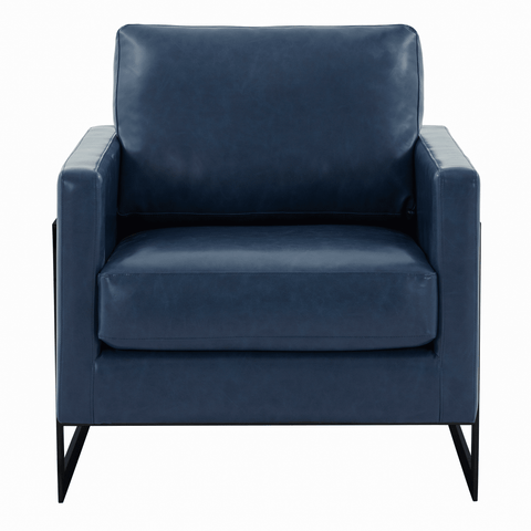 Lincoln Modern Upholstered in Fabric Accent Armchair With Gold/Black/White Metal Frame